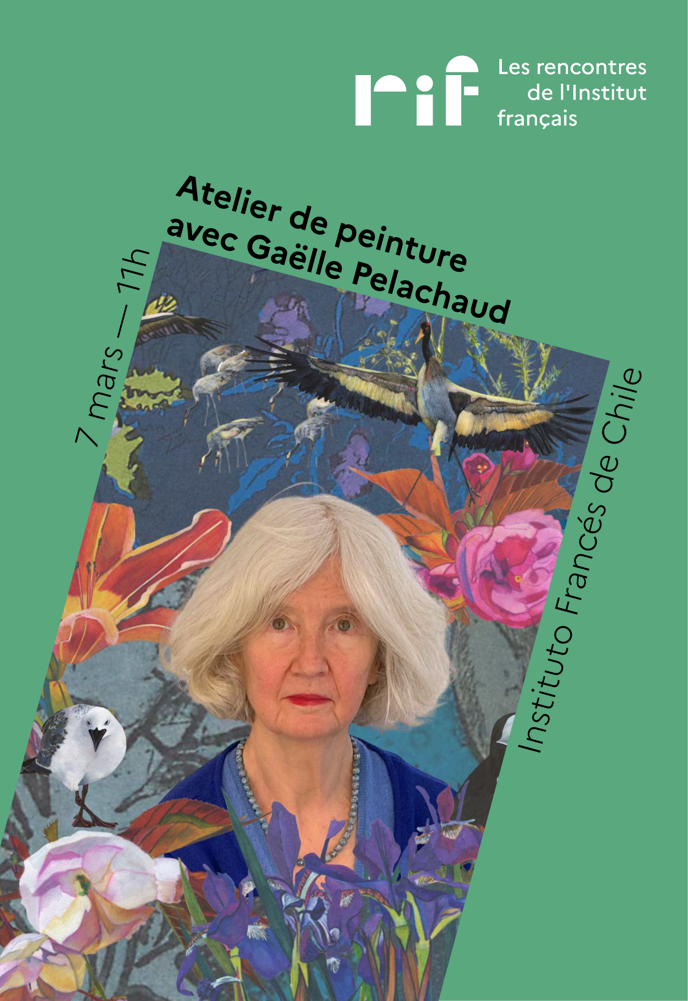 Les rencontres de l'institut français Santiago Chili Atelier de peinture avec Gaëlle Pelachaud