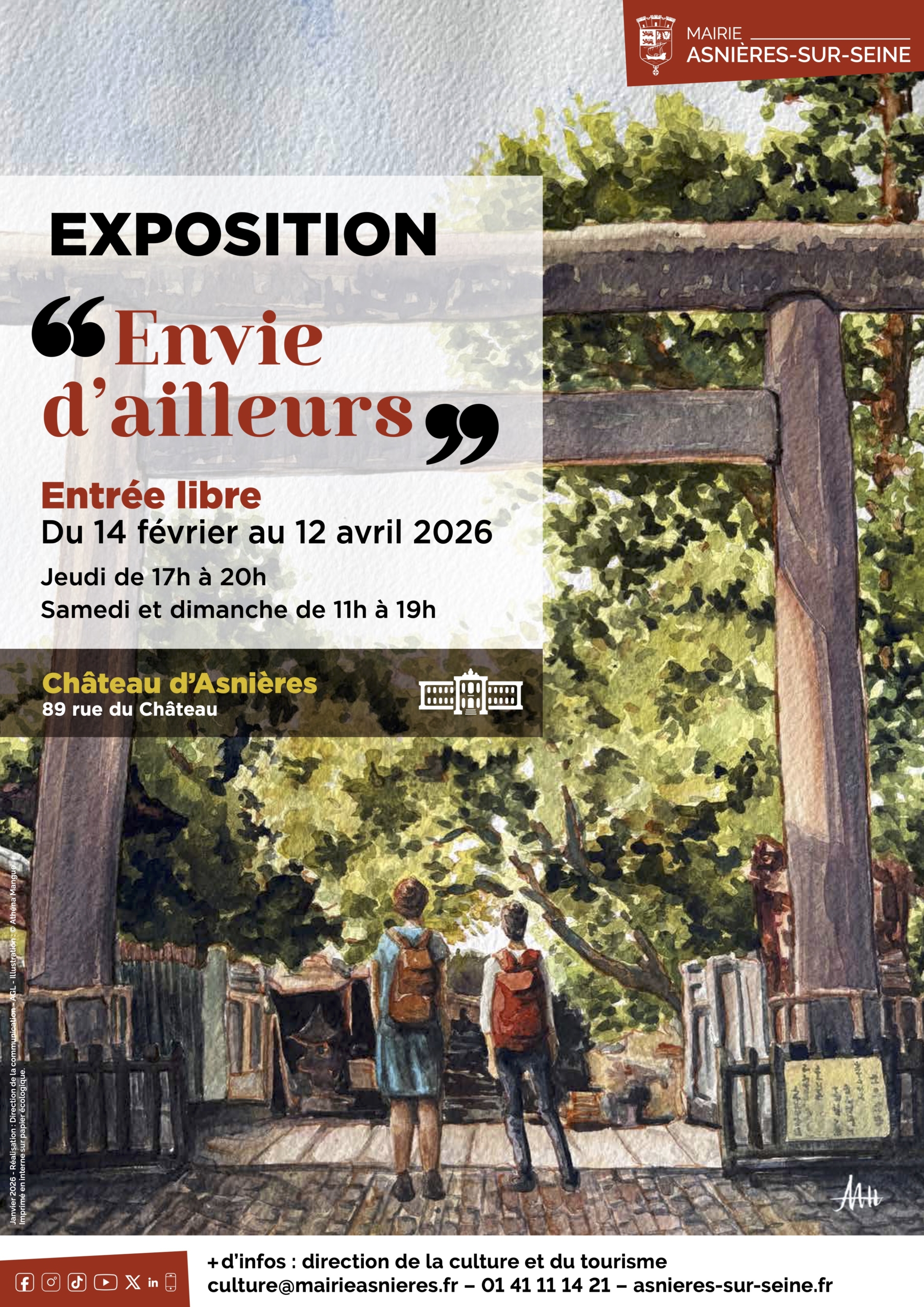 Exposition - Envie d'ailleurs Château d'Asnières sur Seine
